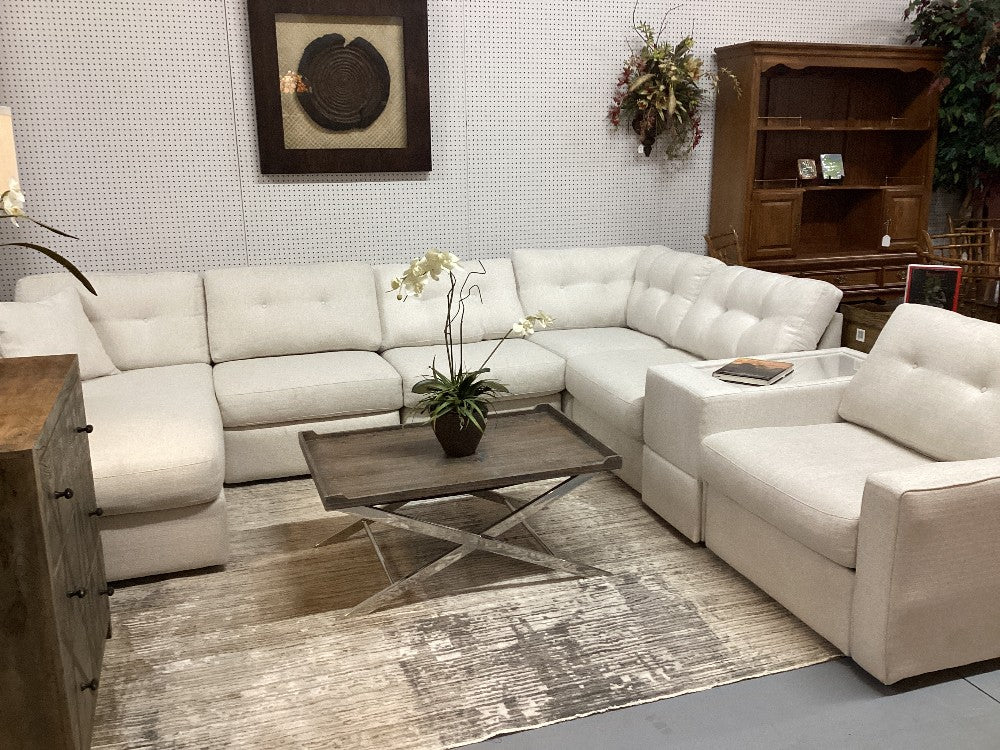 Drew and Johnathan electric reclining sectional|4443