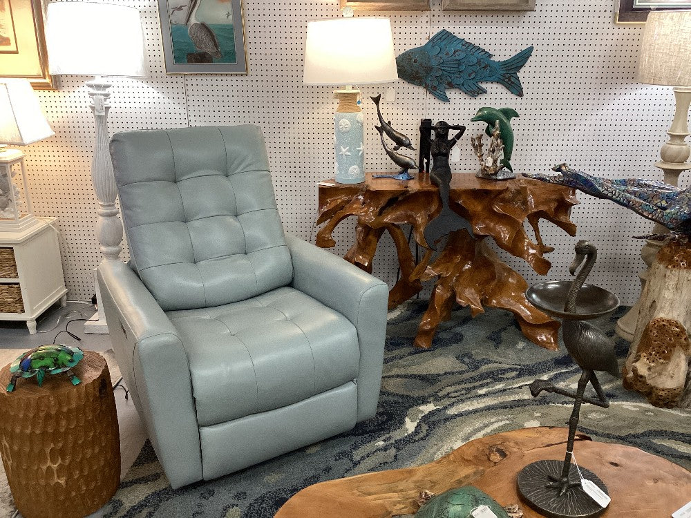 Leather electric recliner|4466