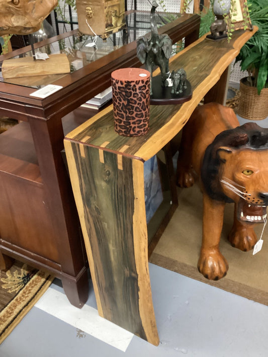 Live edge wood console|4476