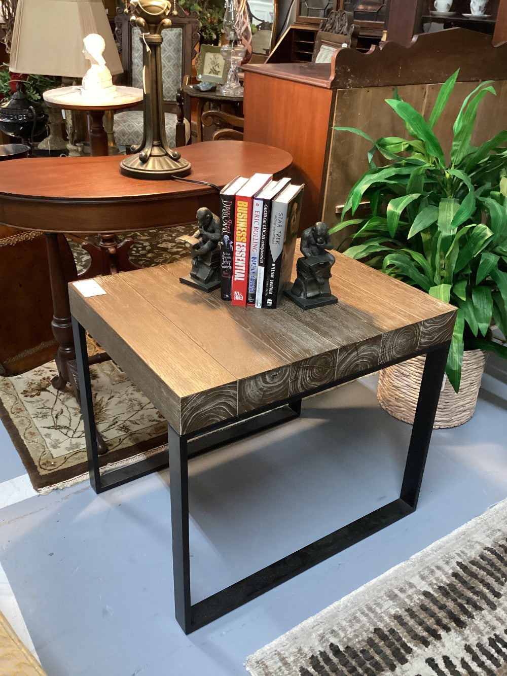 Wood/Metal Side Table|4483
