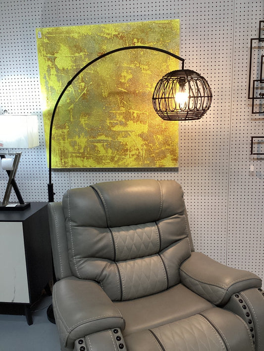 Ratan Arch floor lamp|4585