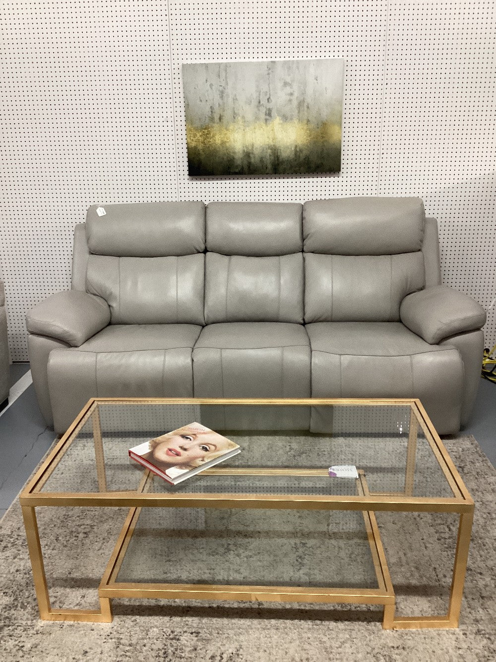 Safavieh Gold Glass top Coffee Table|4619