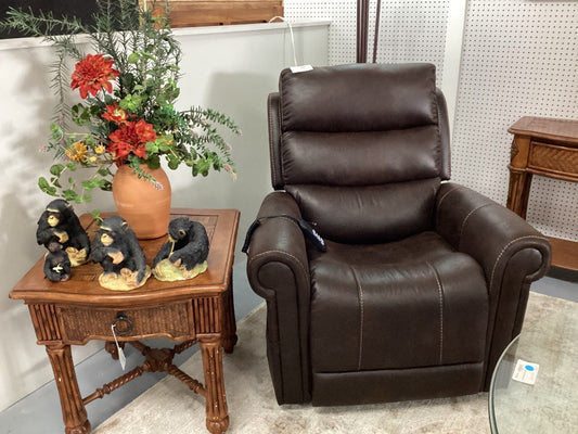 Brown Leather Lift Recliner|4625