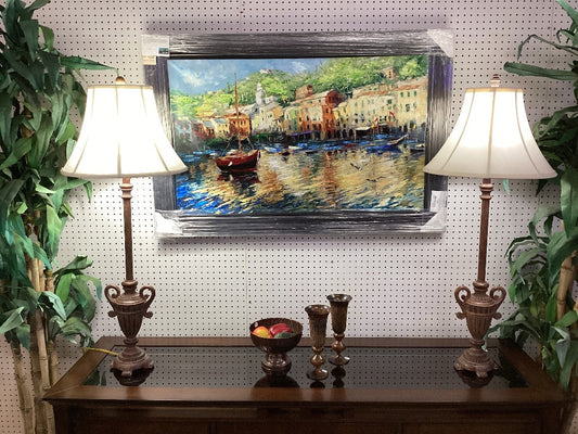 Pair of tall lamps|4637