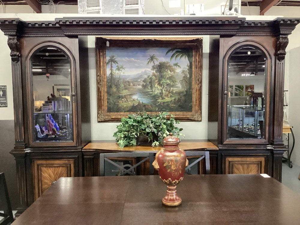 Glass front entertainment center|4792