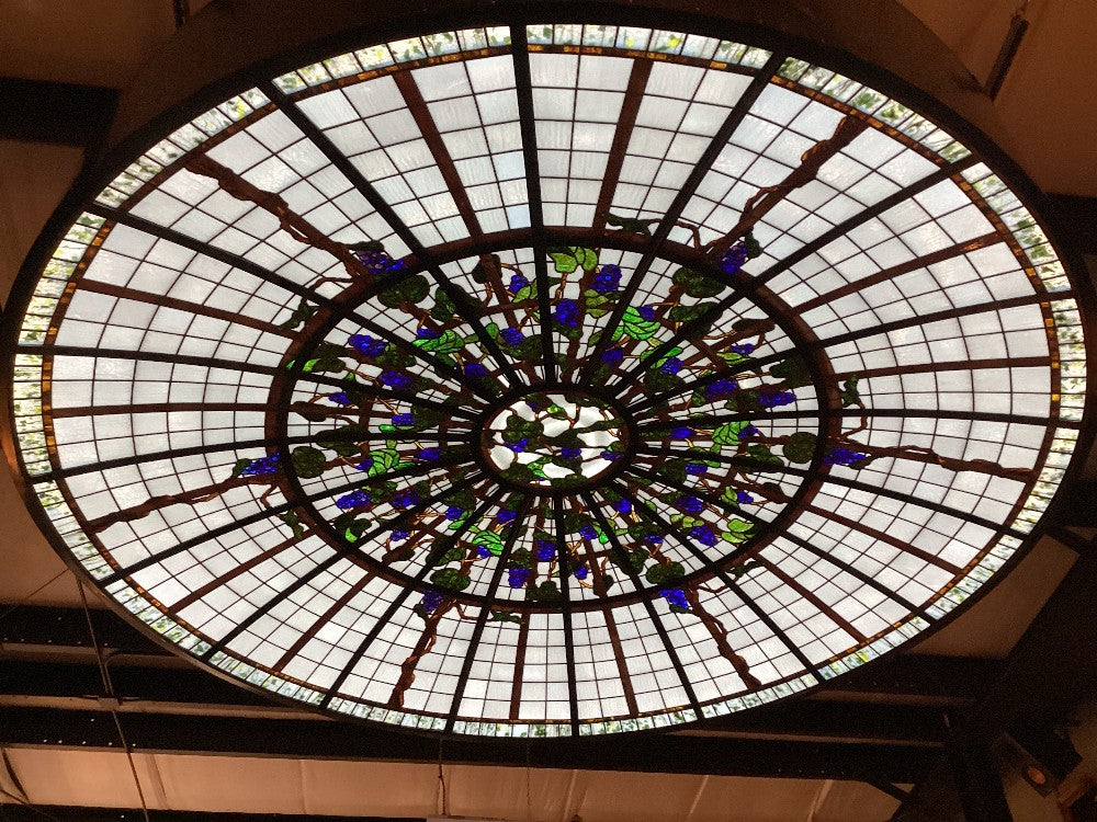 Stained glass dome 38 panels 12 ft|4809