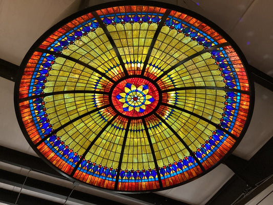 Stained glass dome 8 ft|4811