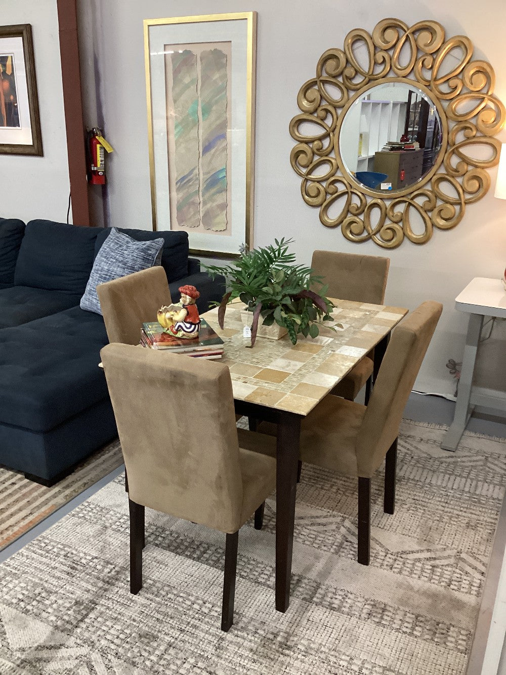 Tile top Dinette Table w/ 4 chairs|4866
