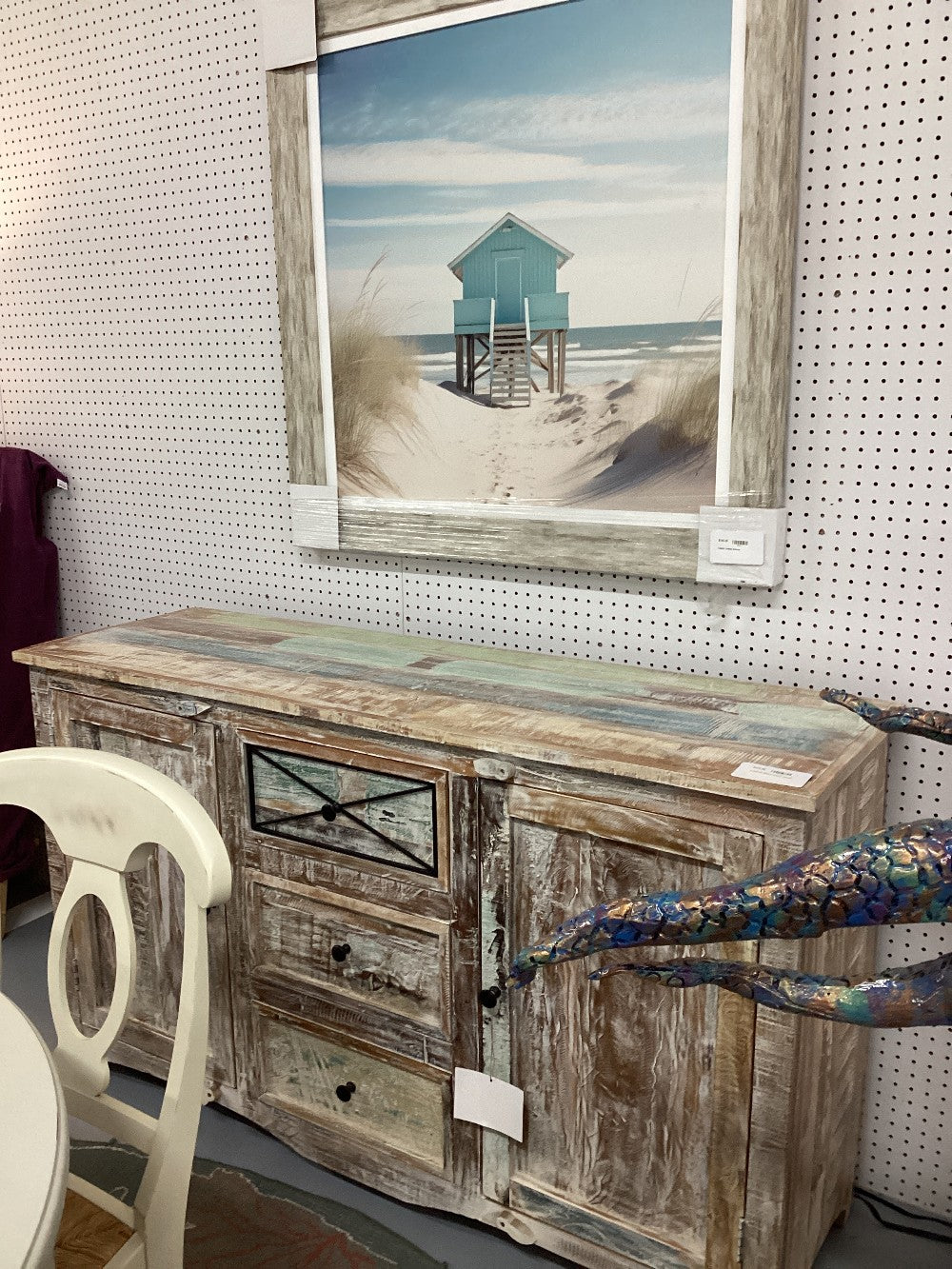 Distressed 2door/3 drawer Cabinet|4886