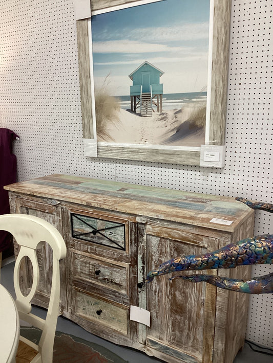 Distressed 2door/3 drawer Cabinet|4886