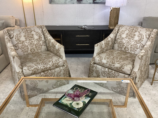 Bernhardt gold accent chair|4920
