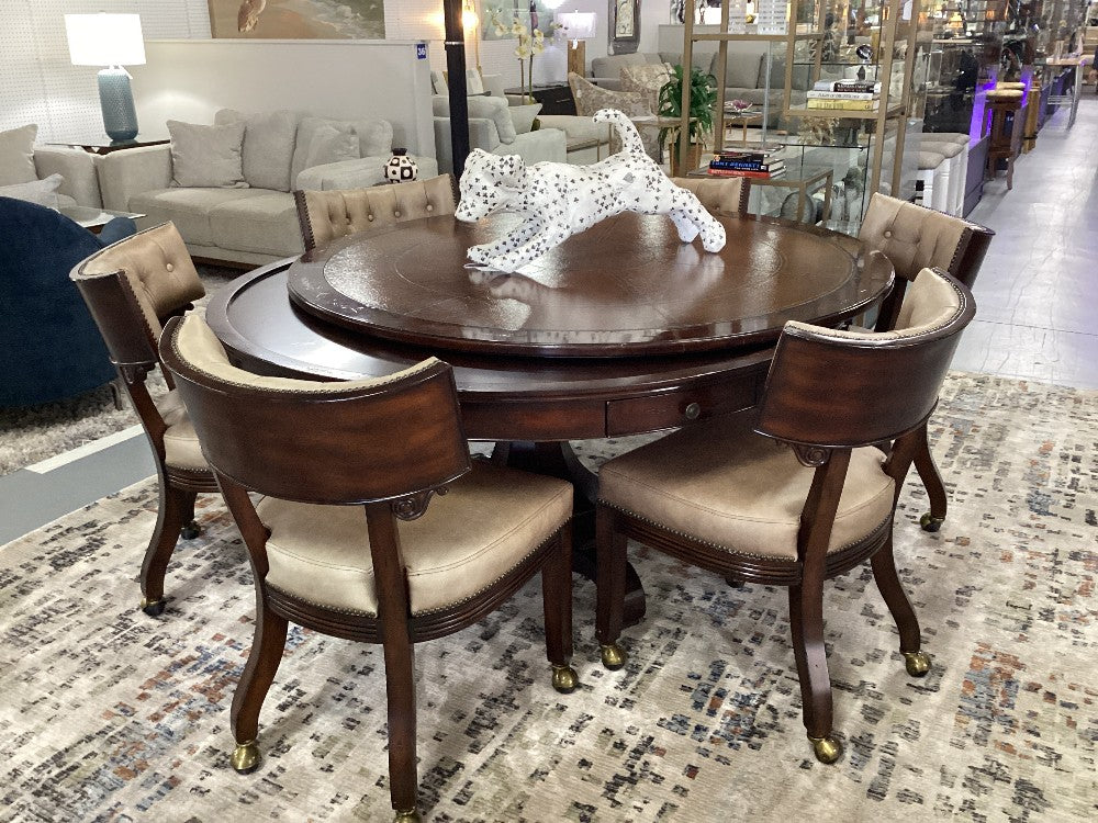 Game/dining table with 6 chairs|4972