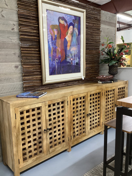 Carved Wood 105 inch Server|5074