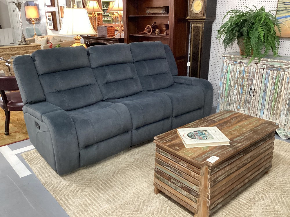 Fabric manual reclining sofa with cup holder|5136