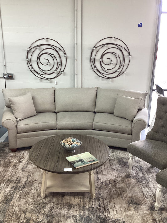 Bassett Fabric Curved Sofa|5219