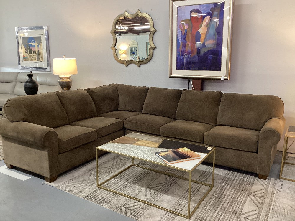 Flexsteel Brown Sectional|5241
