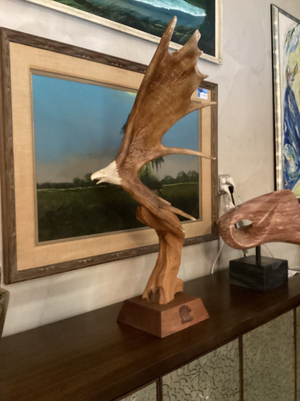 Moose Horn Eagle carving|5299