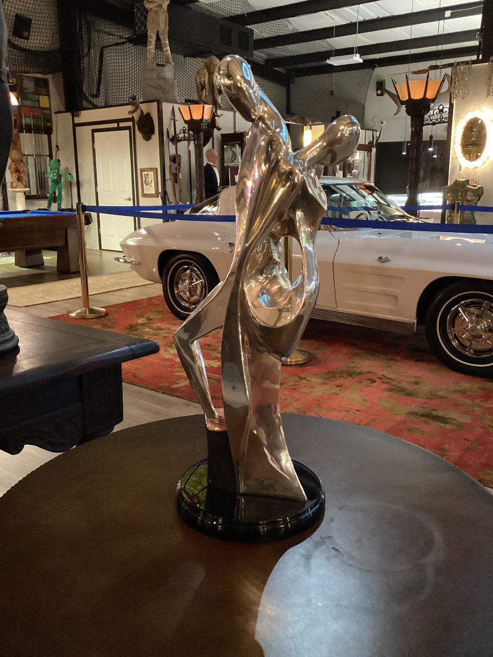 Silver modern sculpture|5305