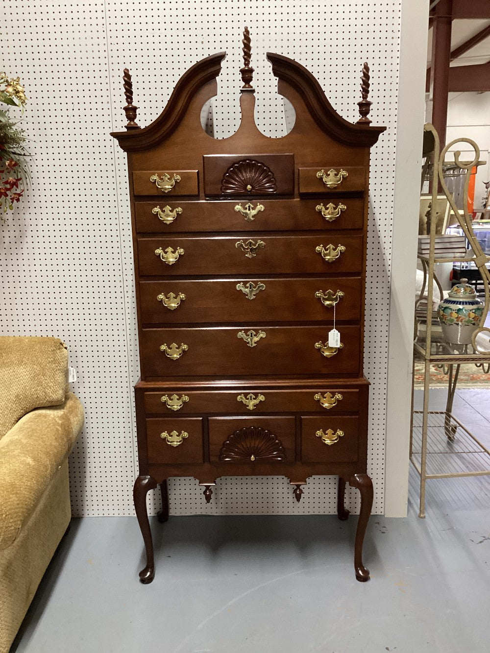 Mahogany high boy|5333