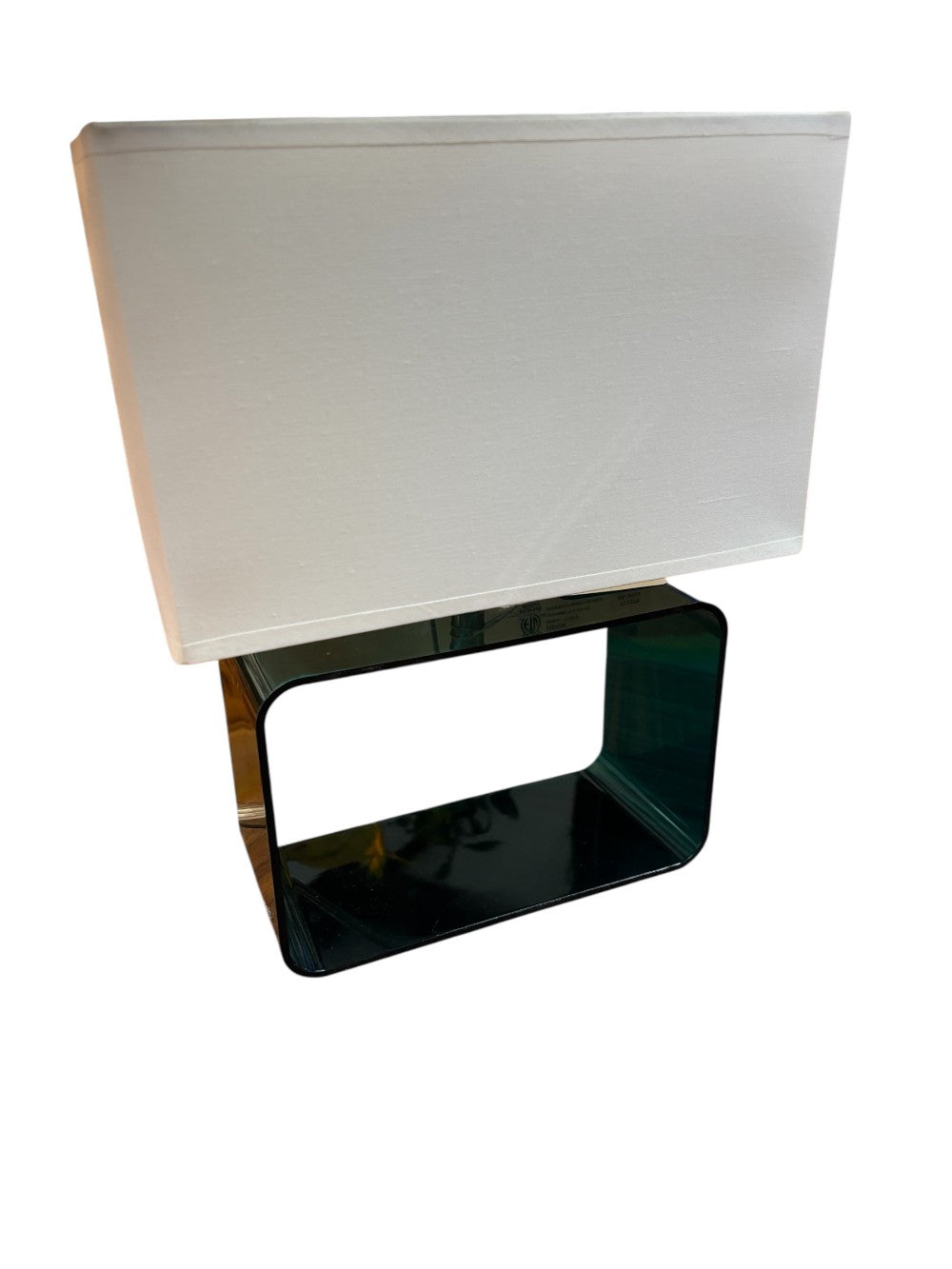MCM teal acrylic lamp|3035