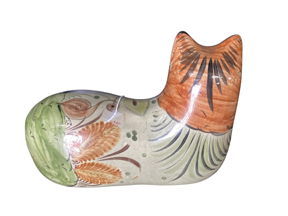 Vintage Tonala pottery cat folk art|2775