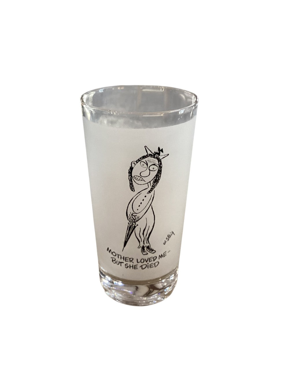 W Steig Mid Century Frosted High Ball Set of 6 Glasses|3004