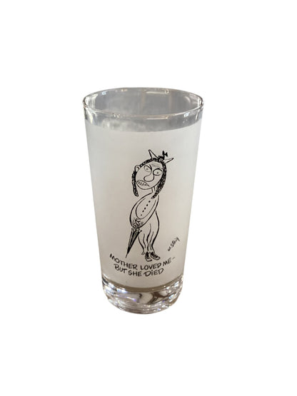 W Steig Mid Century Frosted High Ball Set of 6 Glasses|3004