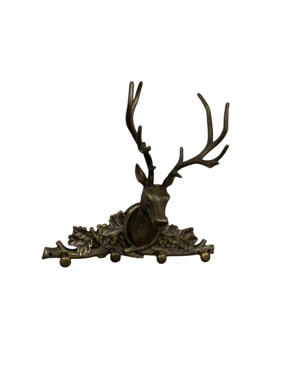Deer head w/ leaves 4 hooks|3011