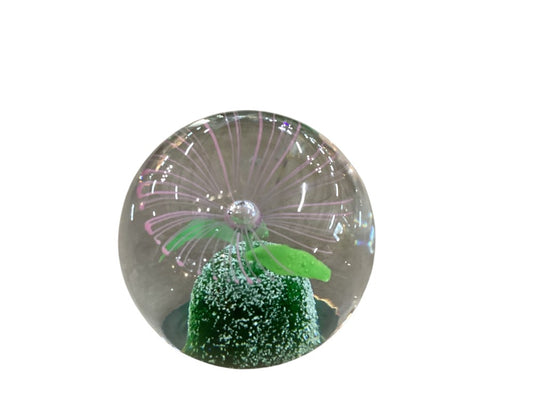 Swirl pink flower paperweight|2967