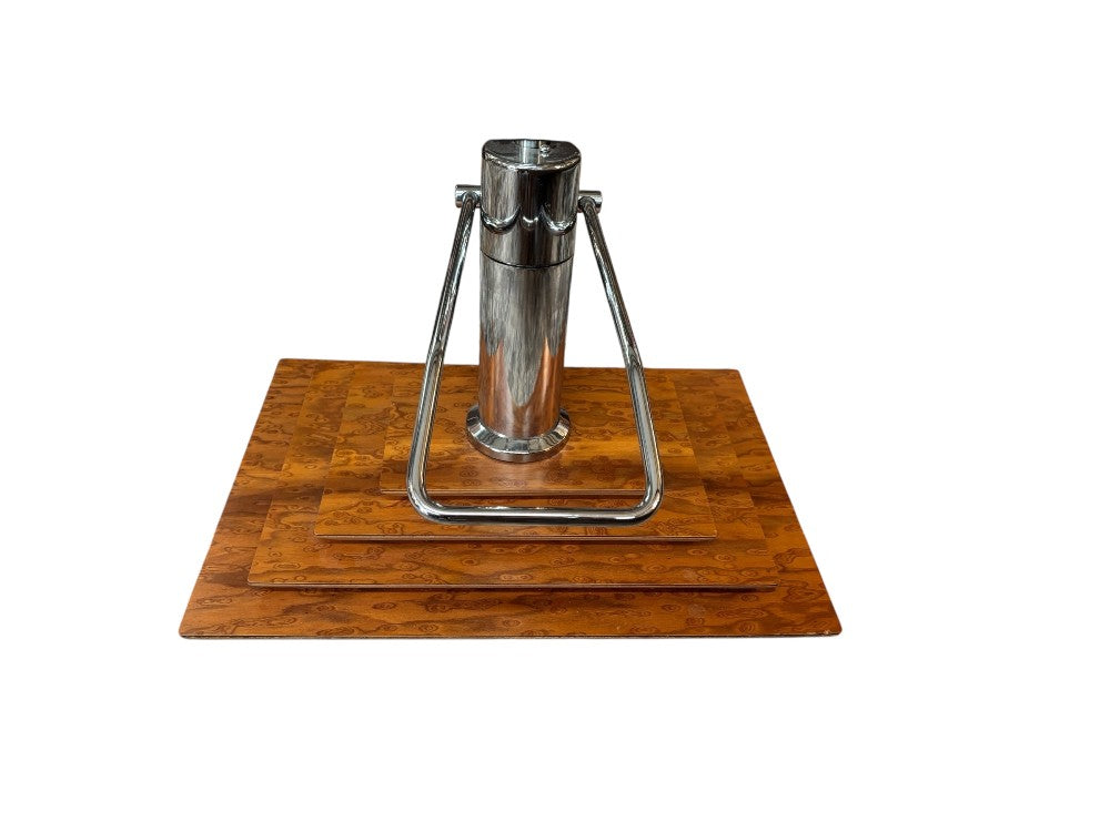 MCM Pump Glass Top Table|3031