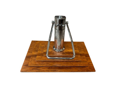 MCM Pump Glass Top Table|3031