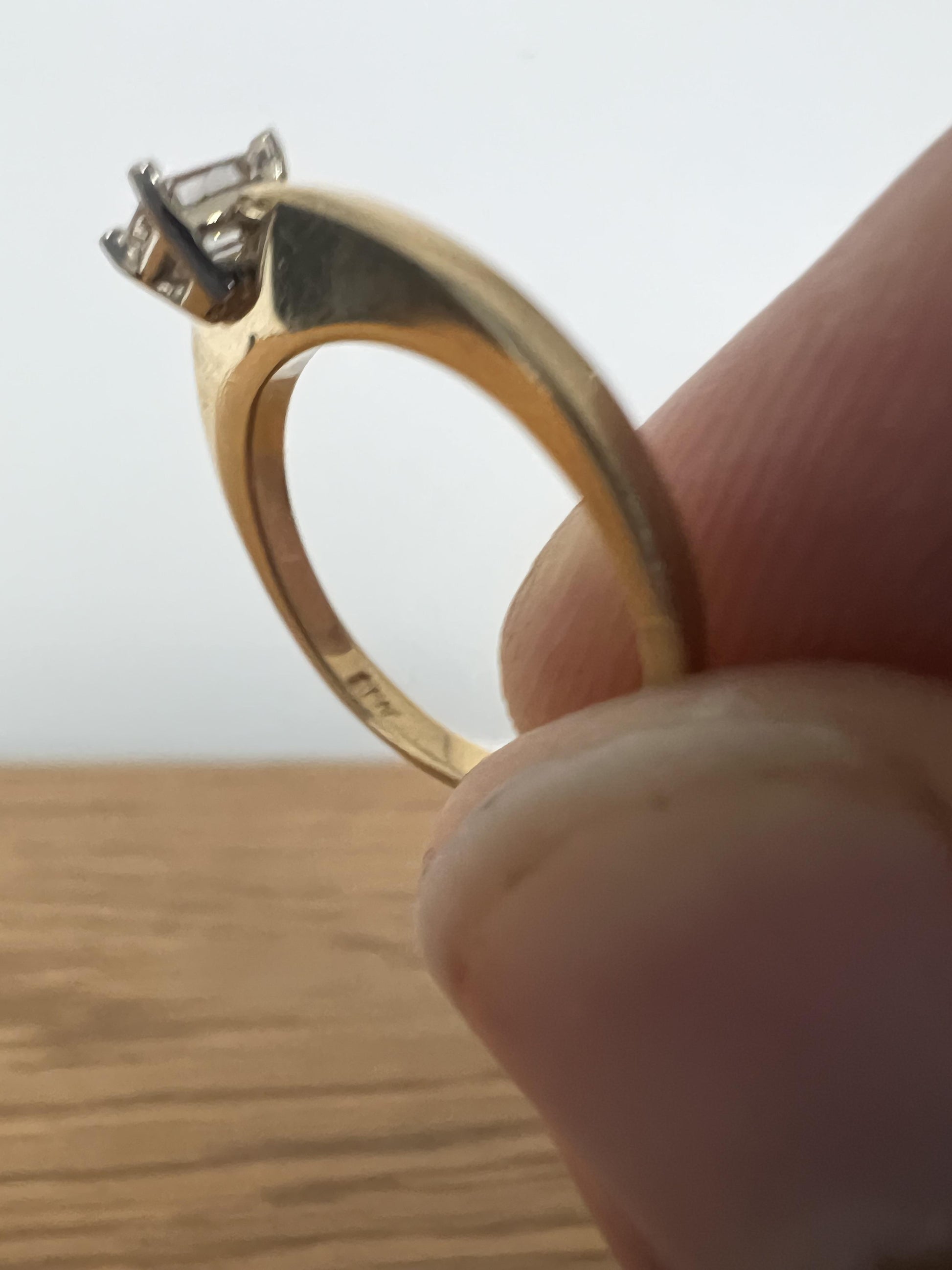 14K Gold and Diamond Engagement Ring