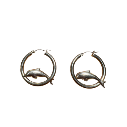 Dolphin Hoop Earrings
