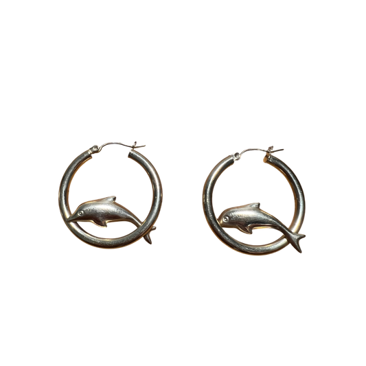 Dolphin Hoop Earrings
