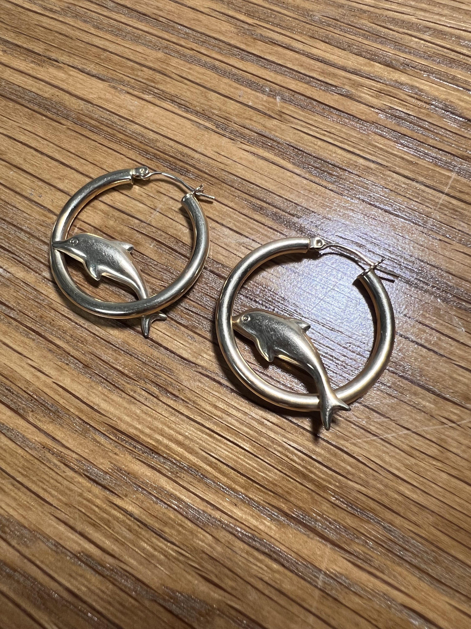 Dolphin Hoop Earrings