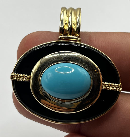 Robins Egg Blue Turquoise Pendant