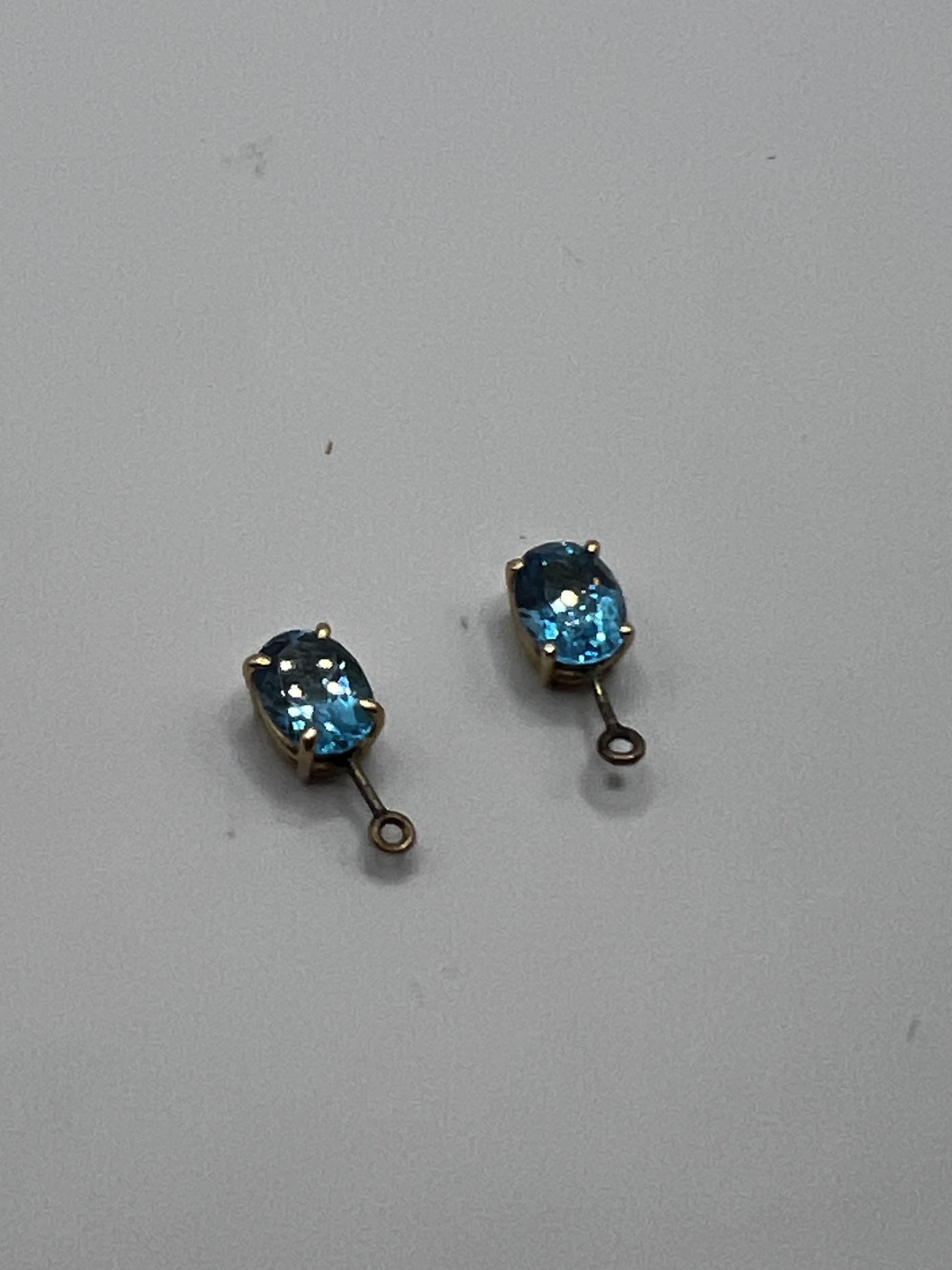 Blue Topaz Earring Enhancers