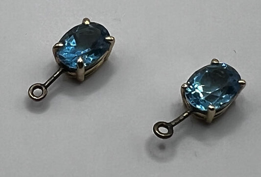 Blue Topaz Earring Enhancers