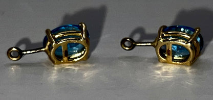Blue Topaz Earring Enhancers