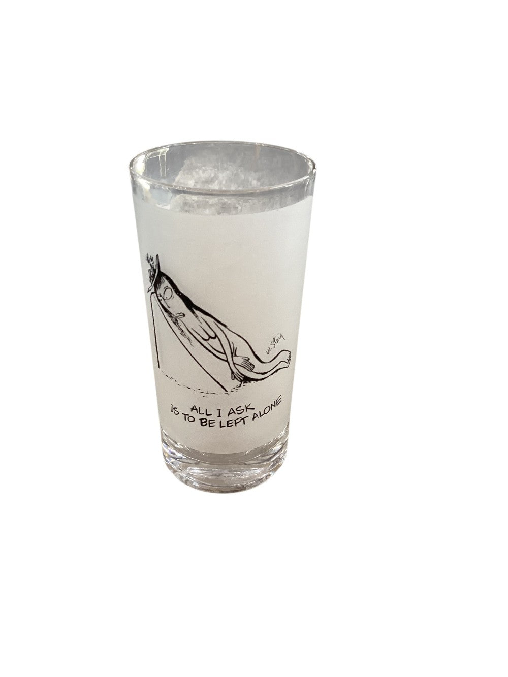 W Steig Mid Century Frosted High Ball Set of 6 Glasses|3006
