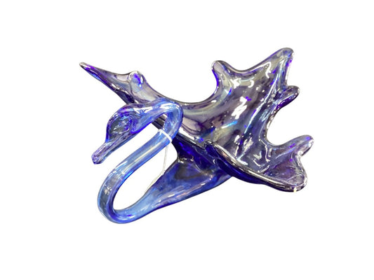 Cobalt blue swan centerpiece|2769
