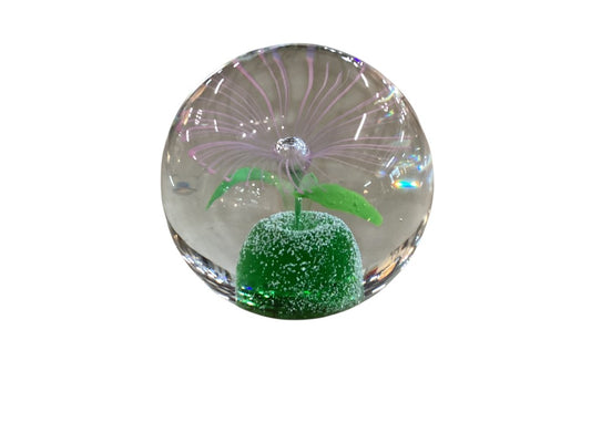 Swirl pink flower paperweight|2966
