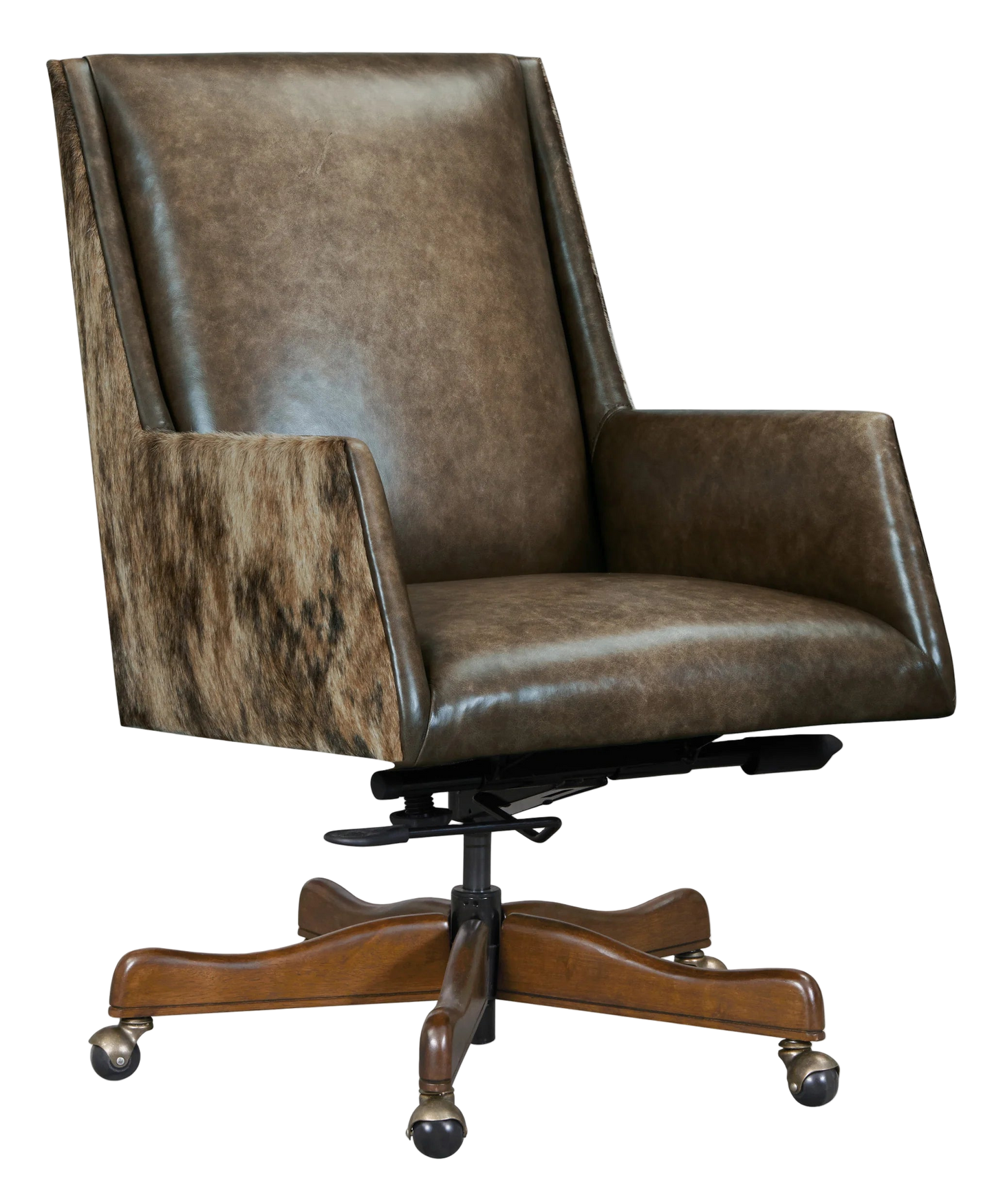 Hooker Rives Cow Hide Executive Swivel Tilt Chair